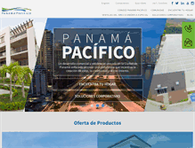 Tablet Screenshot of panamapacifico.com